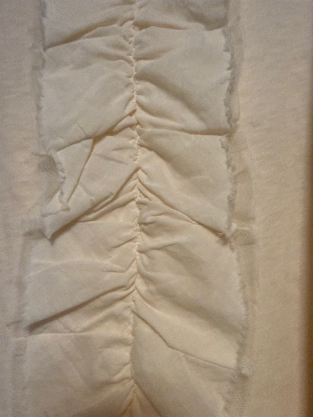 J. Crew Cream Ruffle-Front Tank - Picture 3 of 5